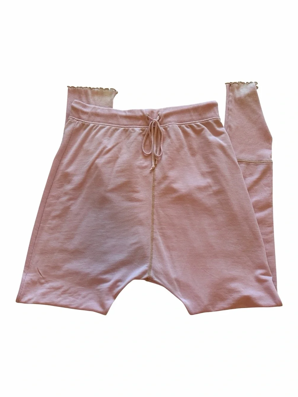 Free People Intimately Cozy All Day Harem Joggers Daytime Fireworks Med GUC Pink